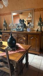 Living kast. Tafel met 6 stoelen vitrinekast, Antiek en Kunst, Ophalen