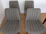 Lot de 4 chaises Janis en polyuréthane gris clair, Ophalen, Overige materialen, Zo goed als nieuw, Vier