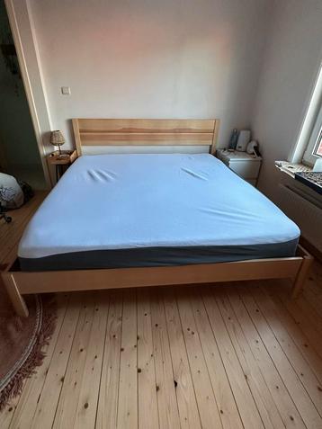 Emma houten bed nieuw, Huis en Inrichting, Slaapkamer | Bedden, Ophalen, 180 cm, 200 cm, Hout