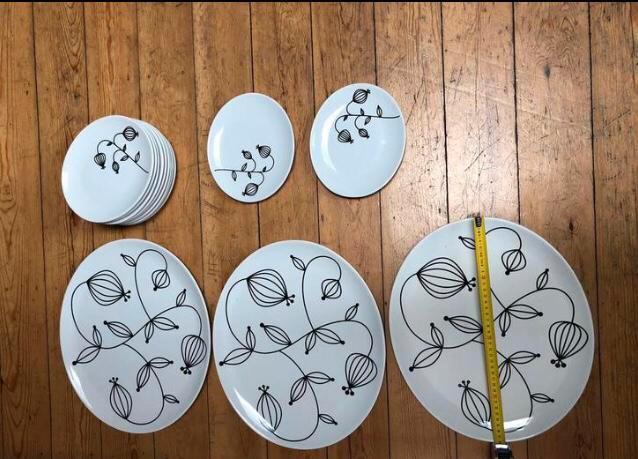 Borden serveer/gebak, Huis en Inrichting, Keuken | Servies, Bord(en), Ophalen