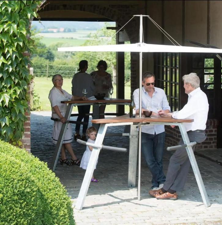 Extremis Abachus - collectors item - nieuw in verpakking, Tuin en Terras, Tuintafels, Nieuw, Rond, Hout, Ophalen