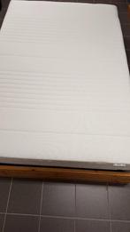 Massief houten bed incl. matras en lattenbodem 140x200cm, Huis en Inrichting, Ophalen, Verstelbaar, Overige kleuren, 140 cm