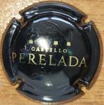 Spaanse cavacapsule Castillo de PERELADA zwart & goud nr 04a, Verzamelen, Wijnen, Nieuw, Witte wijn, Ophalen of Verzenden, Spanje