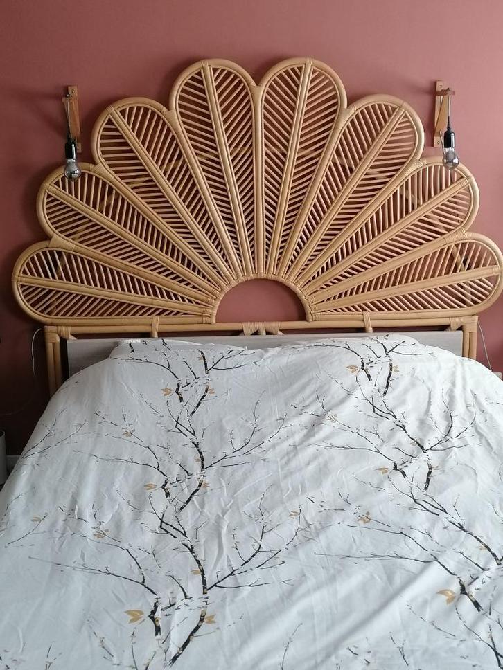 Tête de lit en rotin La Redoute, Maison & Meubles, Chambre à coucher | Lits, Comme neuf, Deux personnes, 160 cm, 190 cm ou moins