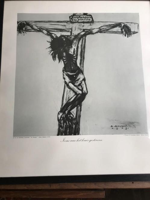 tekening   Albert Servaes, Antiek en Kunst, Curiosa en Brocante, Ophalen of Verzenden