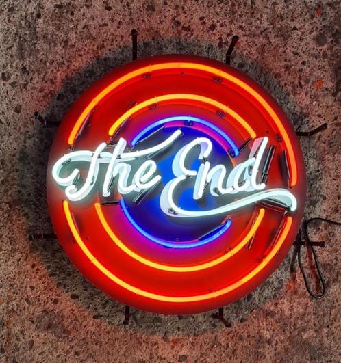 The end neonlicht reclame verlichting lamp USA  aanbieding, Verzamelen, Merken en Reclamevoorwerpen, Nieuw, Lichtbak of (neon) lamp