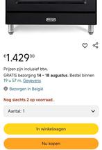 Delonghi gasfornuis, Elektronische apparatuur, Ophalen, Gebruikt, 60 cm of meer, Energieklasse A of zuiniger