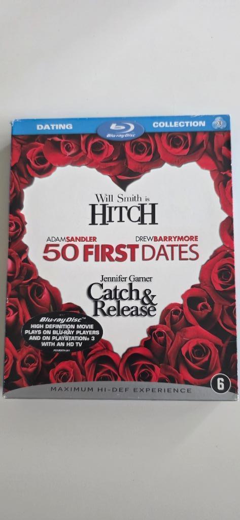 BR - 3 movie box: Hitch, catch & release, 50 first dates, Cd's en Dvd's, Blu-ray, Zo goed als nieuw, Ophalen of Verzenden