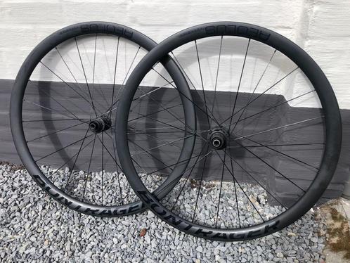 Carbon Wielset Bontrager Aeolus elite 35, Fietsen en Brommers, Fietsonderdelen, Gebruikt, Racefiets, Wiel, Ophalen