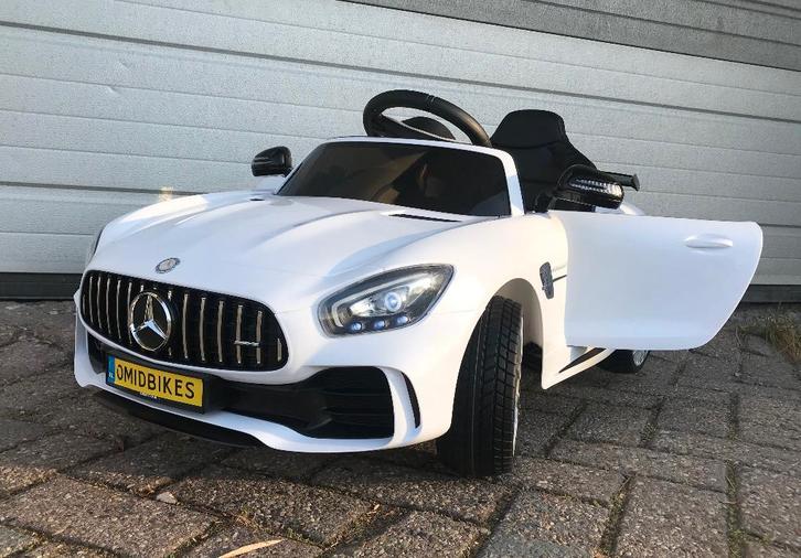 Mercedes-Benz GT-R AMG wit 12V Afstandsbediening, MP3, AUX, Enfants & Bébés, Jouets | Extérieur | Véhicules & Draisiennes, Neuf
