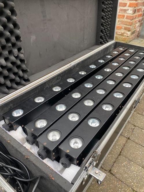 Set van 4 sunstrips + flightcase, Muziek en Instrumenten, Licht en Laser, Ophalen