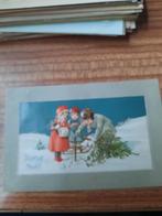 oude postkaart Kerstmis 1910, Ophalen of Verzenden, Voor 1920, Gelopen, Feest(dag)