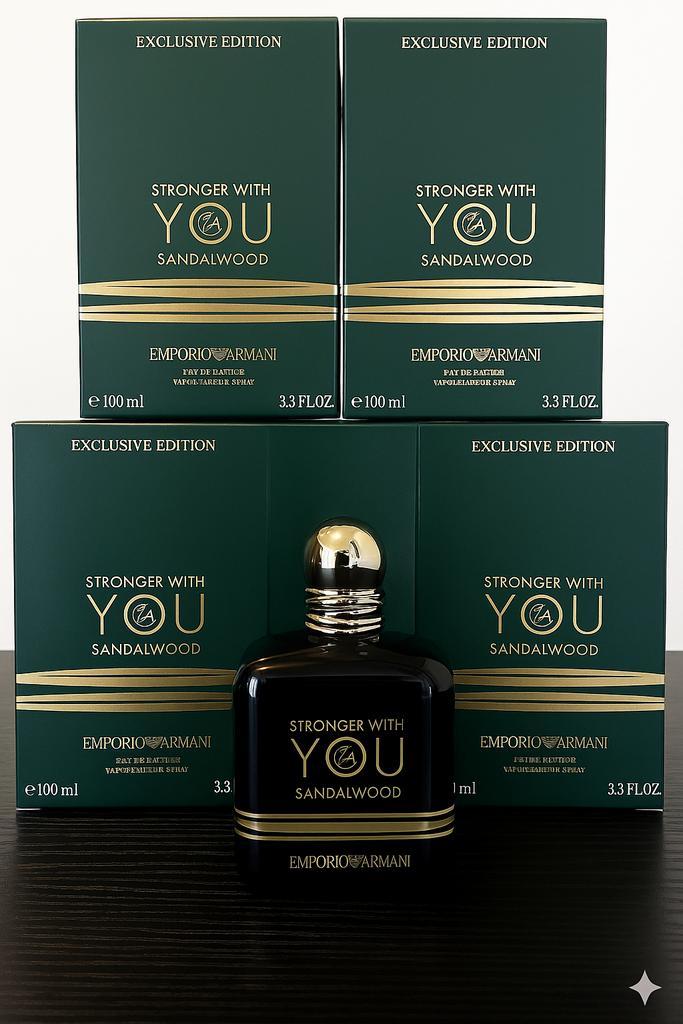 Emporio Armani Stronger With You Sandalwood 100ml exclusive, Handtassen en Accessoires, Uiterlijk | Parfum, Nieuw, Ophalen of Verzenden