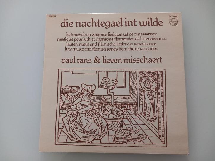 Vinyl LP Die nachtegael int wilde Paul Rans Folk Folklore, Cd's en Dvd's, Vinyl | Nederlandstalig, Streekmuziek, 12 inch, Ophalen of Verzenden
