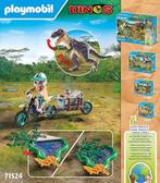 Playmobil  motorfiets en tyrannosaurus GRATIS LEVERING, Verzenden, Nieuw, Complete set