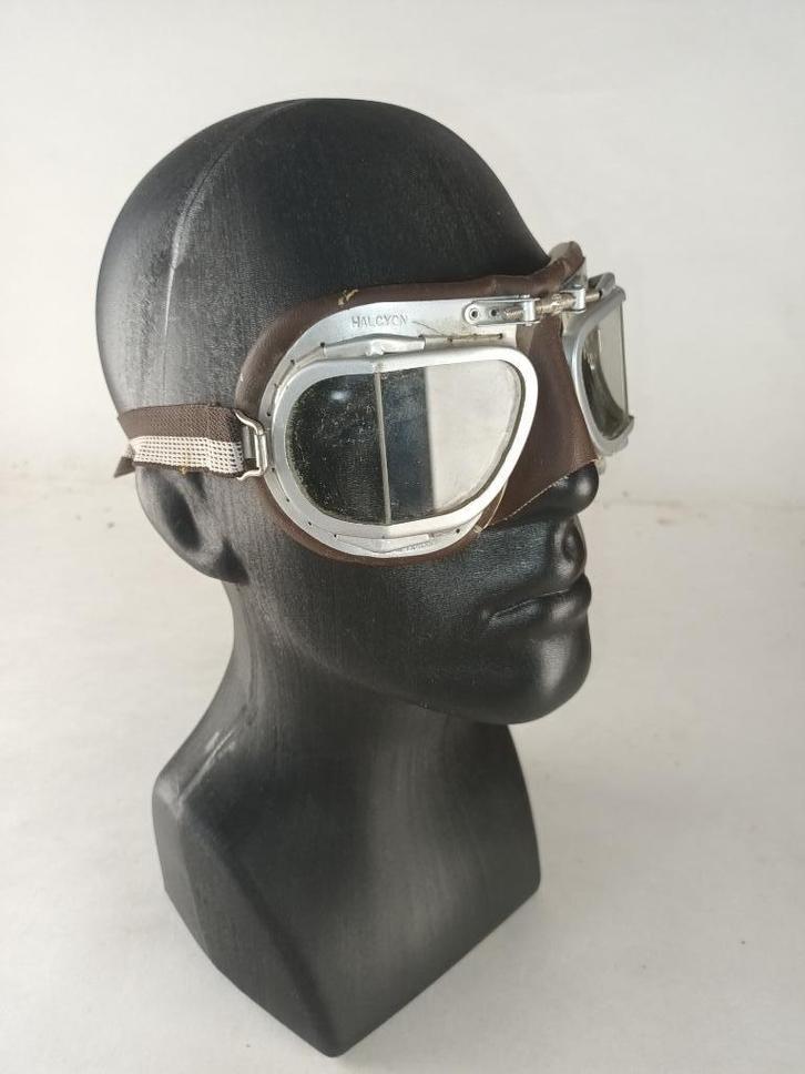 Motorbril retro look 'RAF stijl', Motoren, Kleding | Motorkleding, Overige typen, Tweedehands, Ophalen of Verzenden