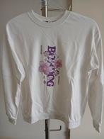 Witte trui/dik T-shirt meisjes, 86% katoen, maat 164, Kinderen en Baby's, Kinderkleding | Maat 164, Ophalen, Zo goed als nieuw