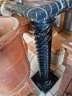 zwart marmer zuil 85/25/25 cm €125, Gebruikt, Ophalen