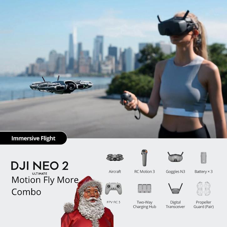 DJI NEO 2 MOTION ULTIMATE FLY MORE COMBO + gratis extra's, TV, Hi-fi & Vidéo, Drones, Neuf, Drone avec caméra, Enlèvement ou Envoi