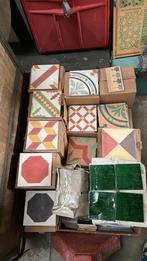 Lot antieke tegels, Doe-het-zelf en Bouw, Tegels, Ophalen, Zo goed als nieuw
