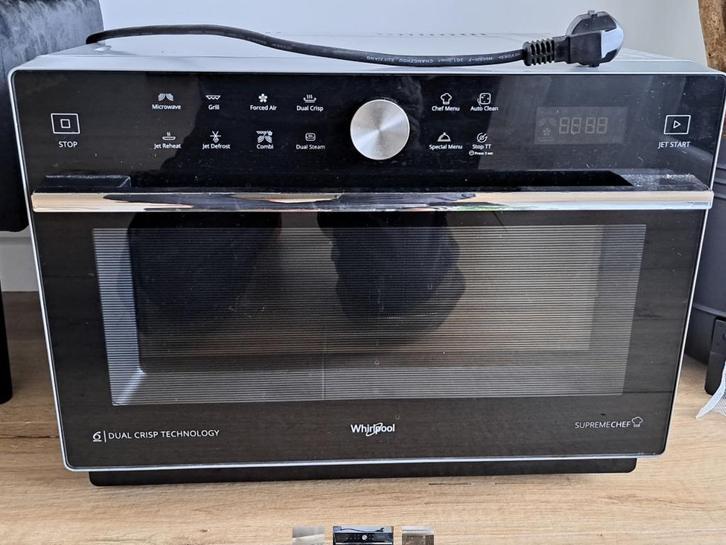 Whirlpool MWP 339 SB Supreme Chef, Elektronische apparatuur, Microgolfovens, Zo goed als nieuw, Vrijstaand, Combi-microgolfoven