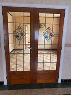 Binnendeuren met mooi loodglas, Ophalen, Gebruikt