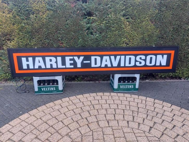 Grande boîte à lumière Harley Davidson, Collections, Marques & Objets publicitaires, Enlèvement ou Envoi