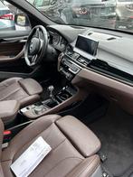 Bmw x1 116d sDrive, Auto's, BMW, Euro 6, Zwart, Leder, Bruin