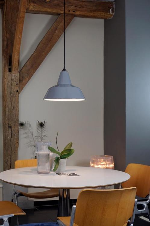 Philips grijs emaille hanglamp industriële lamp, Huis en Inrichting, Lampen | Hanglampen, Gebruikt, Minder dan 50 cm, Glas, Metaal