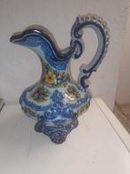 Prachtige handgeverfde Portugese grote kruik vaas, Antiek en Kunst, Ophalen