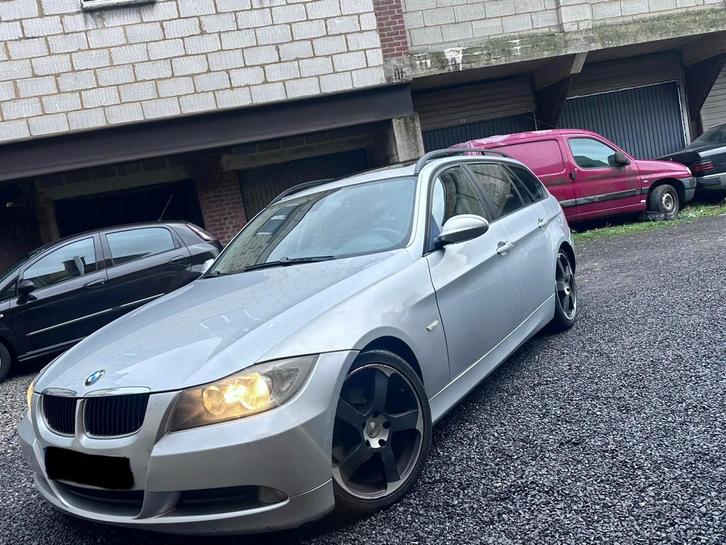 BMW E91 318D 143CH, Autos, BMW, Particulier, Série 3, Système de navigation, Break, Noir, Noir, Cuir, Enlèvement