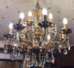 vends lustre ancien en bronze et cristal de Baccarat.., Ophalen