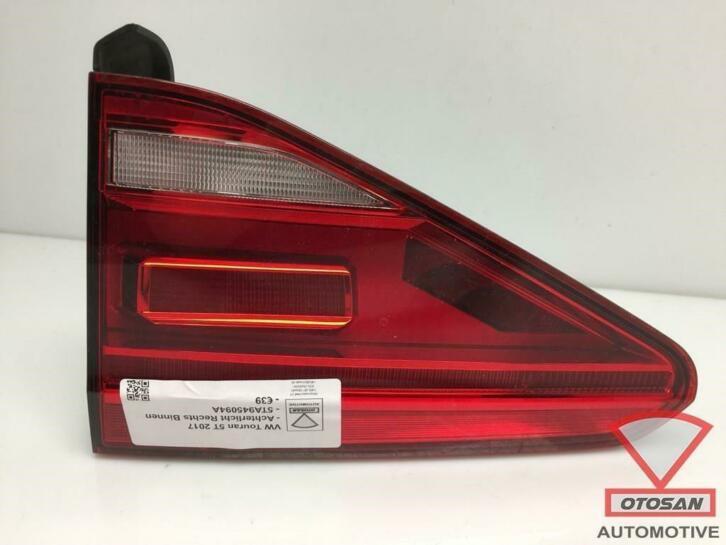 vw touran 5t 2017 achterlicht rechts binnen 5ta945094a, Auto-onderdelen, Verlichting, Volkswagen, Gebruikt