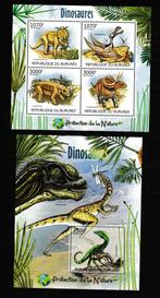 Burundi 2012 blok Dinosaurussen **, Postzegels en Munten, Dier of Natuur, Verzenden, Postfris