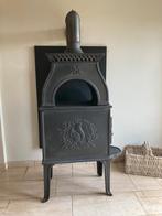 Gietijzeren houtkachel (voor houtblokken van 55 cm), Huis en Inrichting, Kachels, Ophalen, Gebruikt, Houtkachel, Vrijstaand