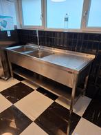 RESERVE Évier inox double bac égouttoir 200cm*70cm, Enlèvement