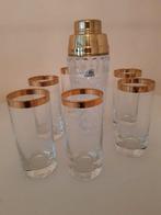 Schaker met 6 glazen, Verzamelen, Glas en Drinkglazen, Ophalen