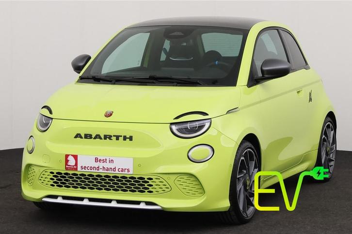 Abarth 500e Scorpionissima 42KWH Scorpionissima 42 KWH + CAR, Auto's, Abarth, Bedrijf, Te koop, Achteruitrijcamera, Airconditioning