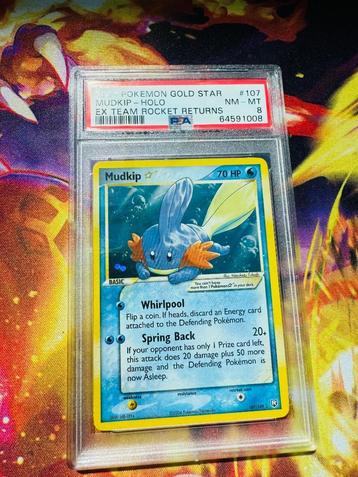 Mudkip gold star psa 8  beschikbaar voor biedingen