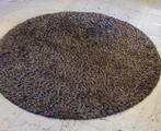 Tapijt / Mat Lago Mix rond 140 cm kleur bruin, Ophalen, Rond, 100 tot 150 cm, 100 tot 150 cm
