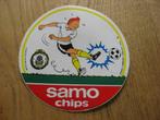 Oude Sticker Kuifje SAMO Chips Sporting Lokeren 1979 Tintin, Verzamelen, Stripfiguren, Nieuw, Ophalen of Verzenden, Plaatje, Poster of Sticker