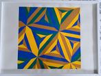 KENT Nigel "Geometrische Compositie " 1991 acryl op papier, Ophalen of Verzenden