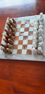 Marmeren schaakspel in goede staat, Hobby & Loisirs créatifs, Jeux de société | Jeux de plateau, Comme neuf, Enlèvement ou Envoi