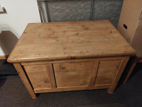 Coffre bois (Pin), Huis en Inrichting, Woonaccessoires | Kisten, Gebruikt, 50 tot 75 cm, 50 tot 75 cm, 50 tot 100 cm, Grenenhout