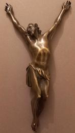 Crucifix. Bronze massif. Janséniste. 18e s. Superbe, Antiquités & Art, Enlèvement ou Envoi