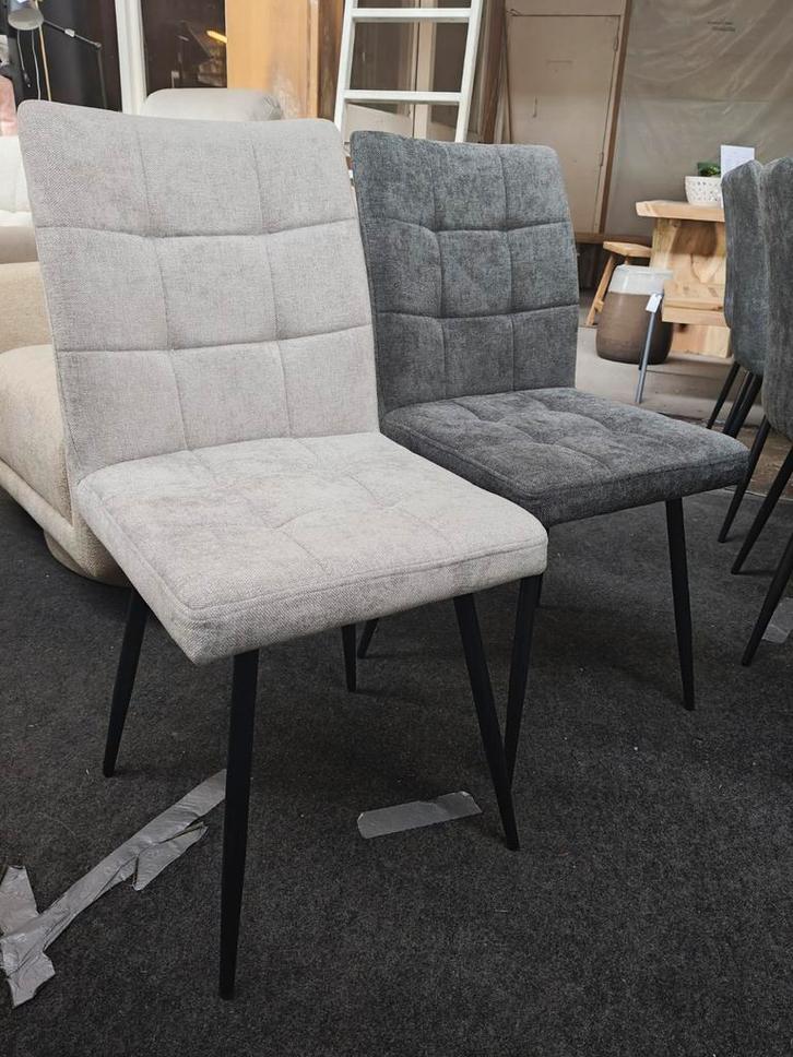 Lima stoelen lichtgrijs en donkergrijs (outlet), Maison & Meubles, Accessoires pour la Maison | Autre, Neuf, Enlèvement