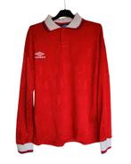 90s Umbro template shirt lange mouwen, Comme neuf, Football, Taille 46 (S) ou plus petite, Rouge