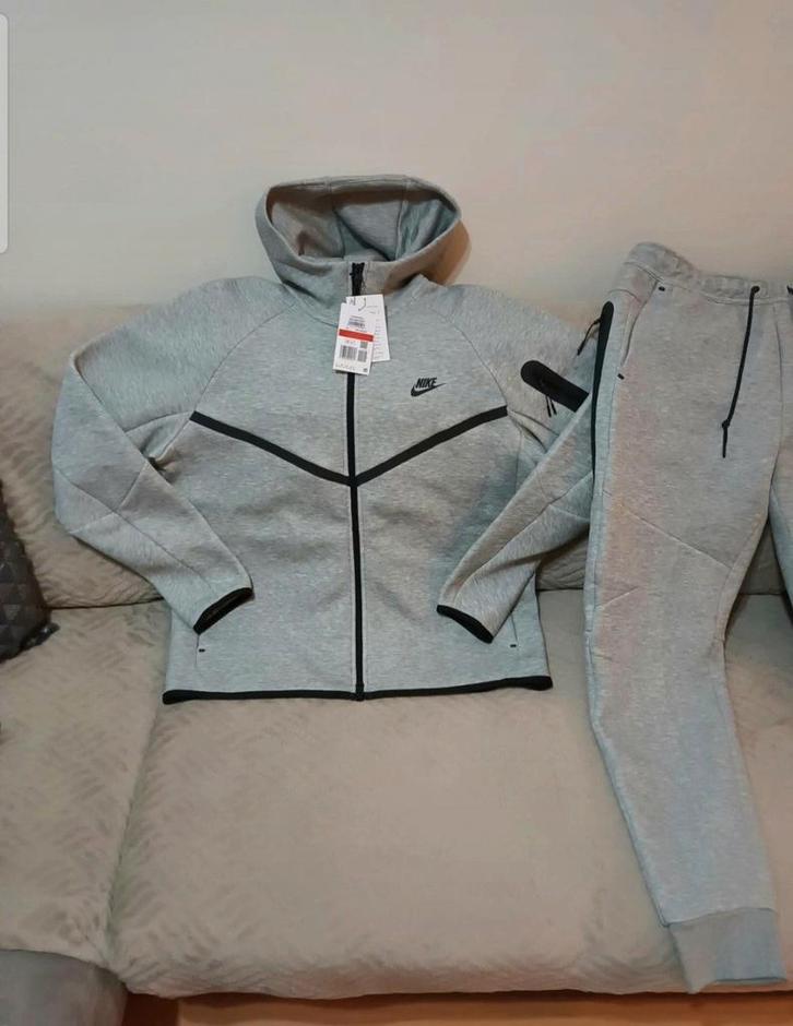 Nike Tech Fleece – Origineel Product! Natural Grey, Kleding | Heren, Heren-kledingpakketten, Verzenden