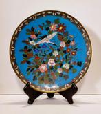 Antieke Cloisonne emaille schotel / bord - Meijji periode, Antiek en Kunst, Ophalen of Verzenden