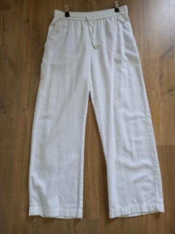 linnen broek wit M beschikbaar voor biedingen